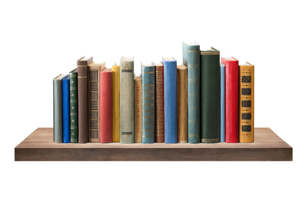 Butcher Block Floating Shelves for Books