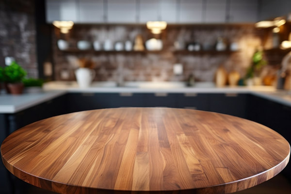 Restaurant Butcher Block Table - Round